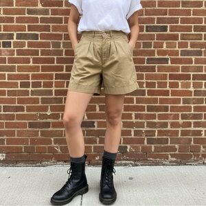 Vintage Columbia Ultra‎ High Rise Cuff Hem Safari Shorts, Wheat Color - Size 10